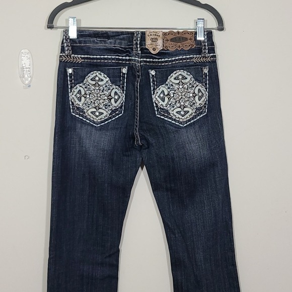 LA Idol USA Embellished Back Pocket Jeans Size 5 - Picture 5 of 9
